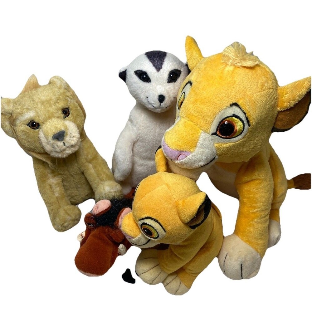 Disney The Lion King Plush Lot of 5 Pumba Timon Simba Kohls Cares Disney BAB